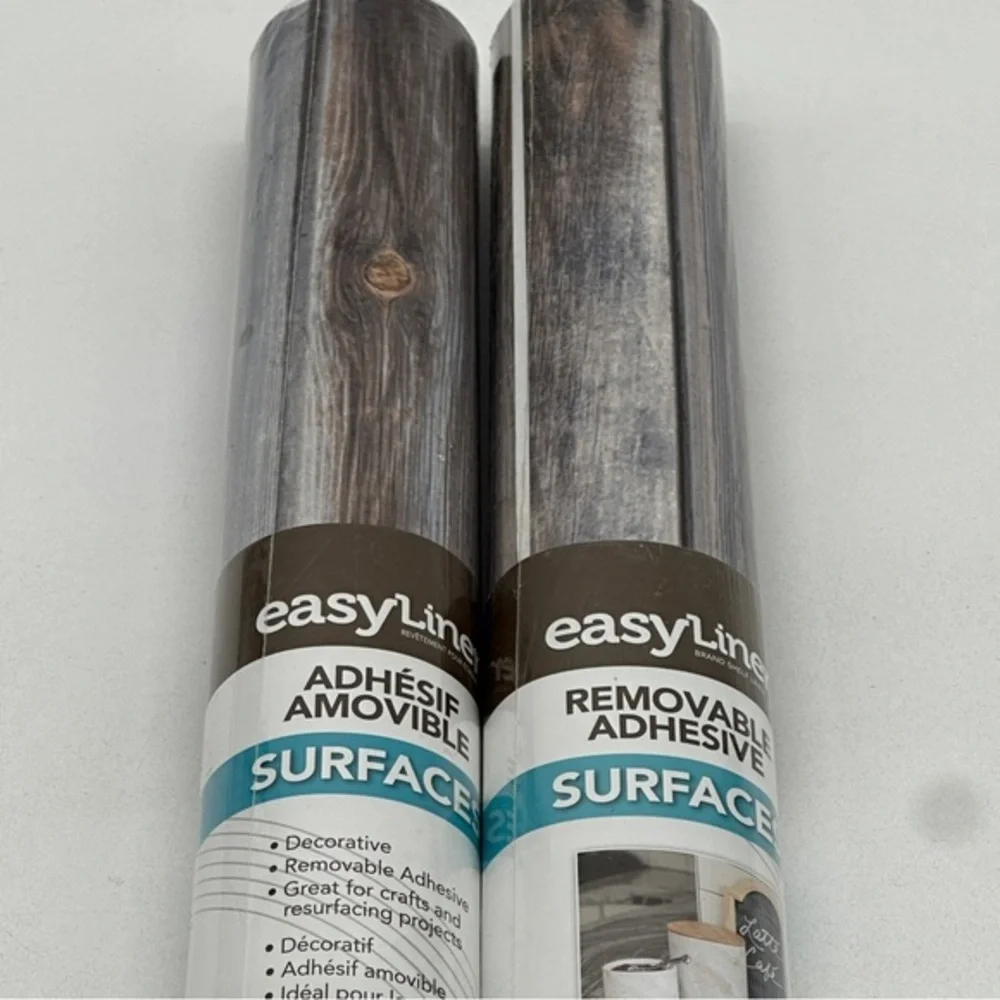 (2)EasyLiner Brand Contact Paper Adhesive Shelf‎ Liner 20 in. x15 ft. Wood